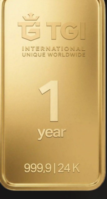 TGI Goldbarren 1 Jahr