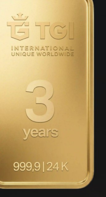 TGI Goldbarren 3 Jahre